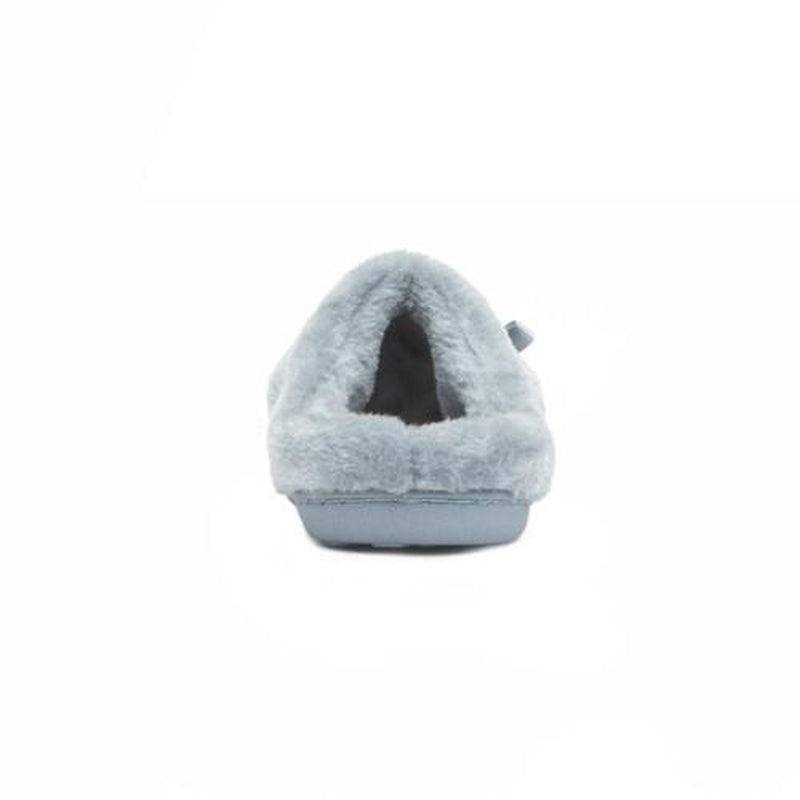 The Slipper Company Womens Slippers Blue Adults Ladies Mule Faux Fur Cleora SIZE