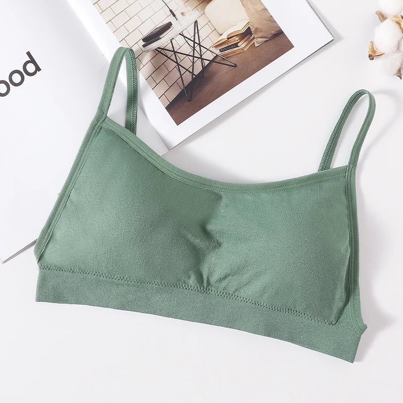 seamless Backless Tube Top Bra Wireless Bralette with Removable Pads