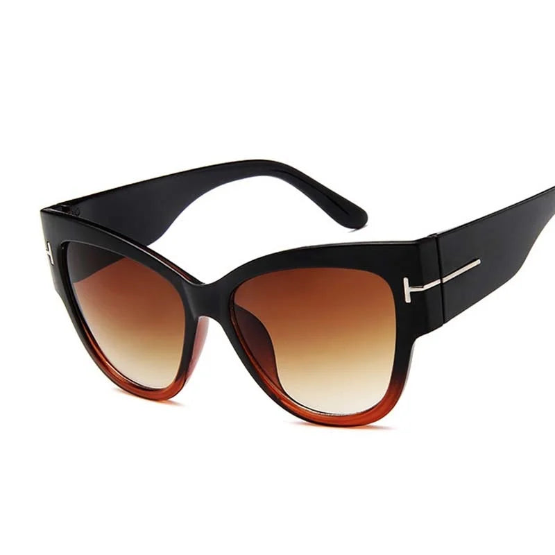 Cat Eye Retro Sunglasses Women Vintage Small Frame Gradient Designer