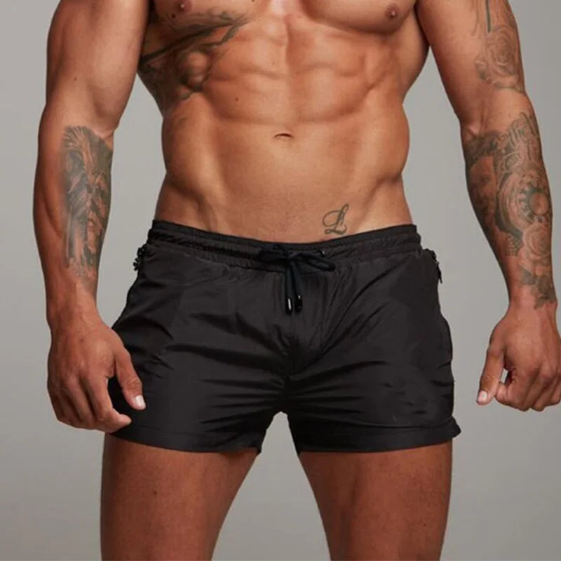 Mens Swimwear Sexy Swim Briefs, Beach Board Shorts, Sporty Surf Trunks