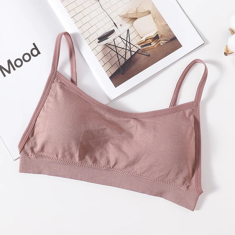 seamless Backless Tube Top Bra Wireless Bralette with Removable Pads
