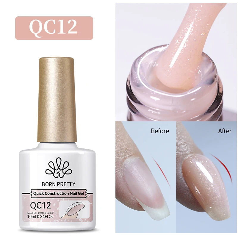 10ml Top & Base Coat Gel Nail Polish Soak Off UV LED Long-Lasting Shine