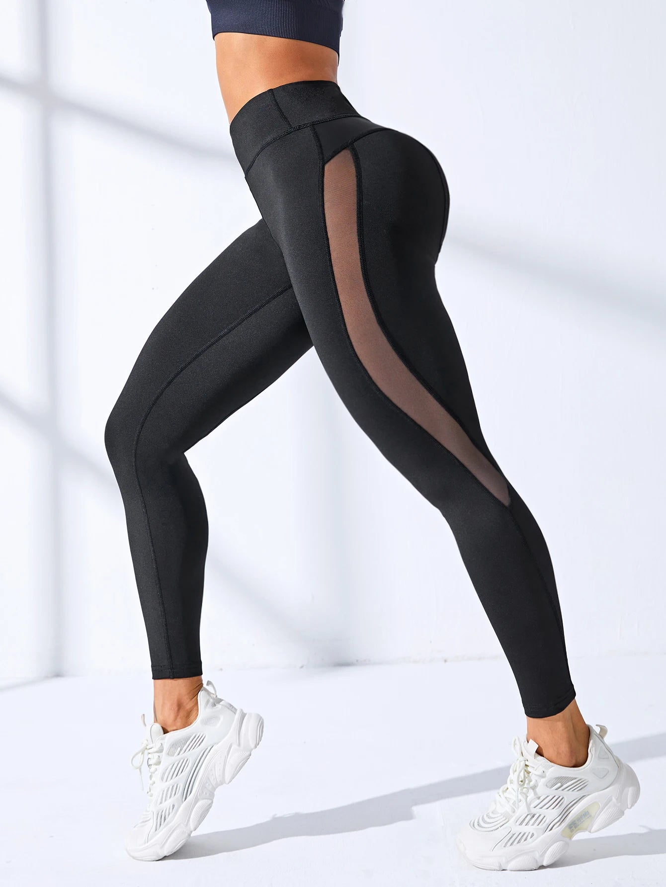 Women's Gym Leggings High Waist Butt Lifting Yoga Pants, Quick-Dry Sports & Workout Trousers