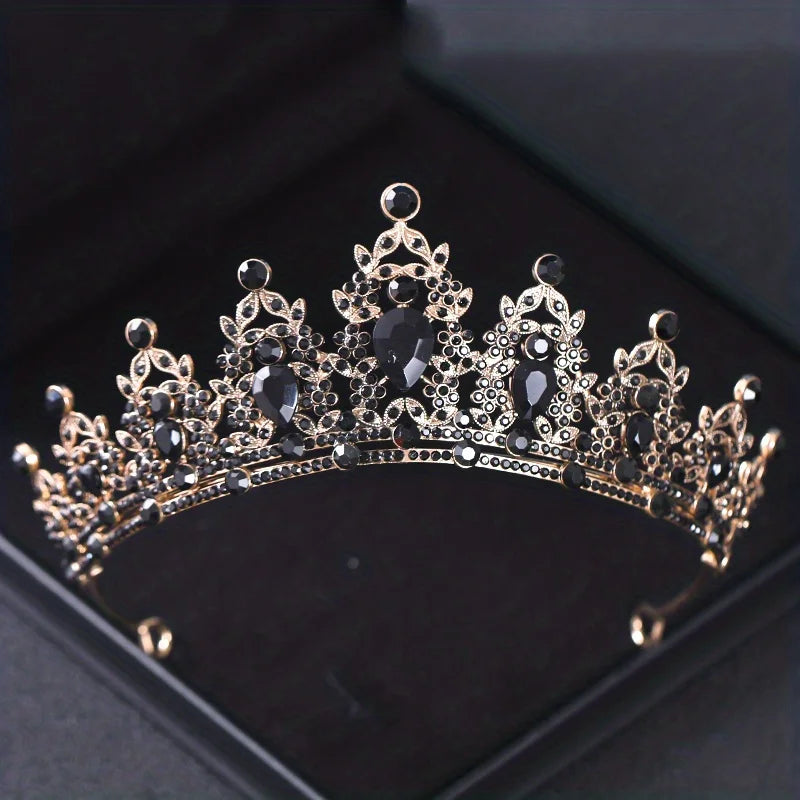 Crystal Bridal Tiara Silver Wedding Crown Diadem Headpiece Hair Jewelry