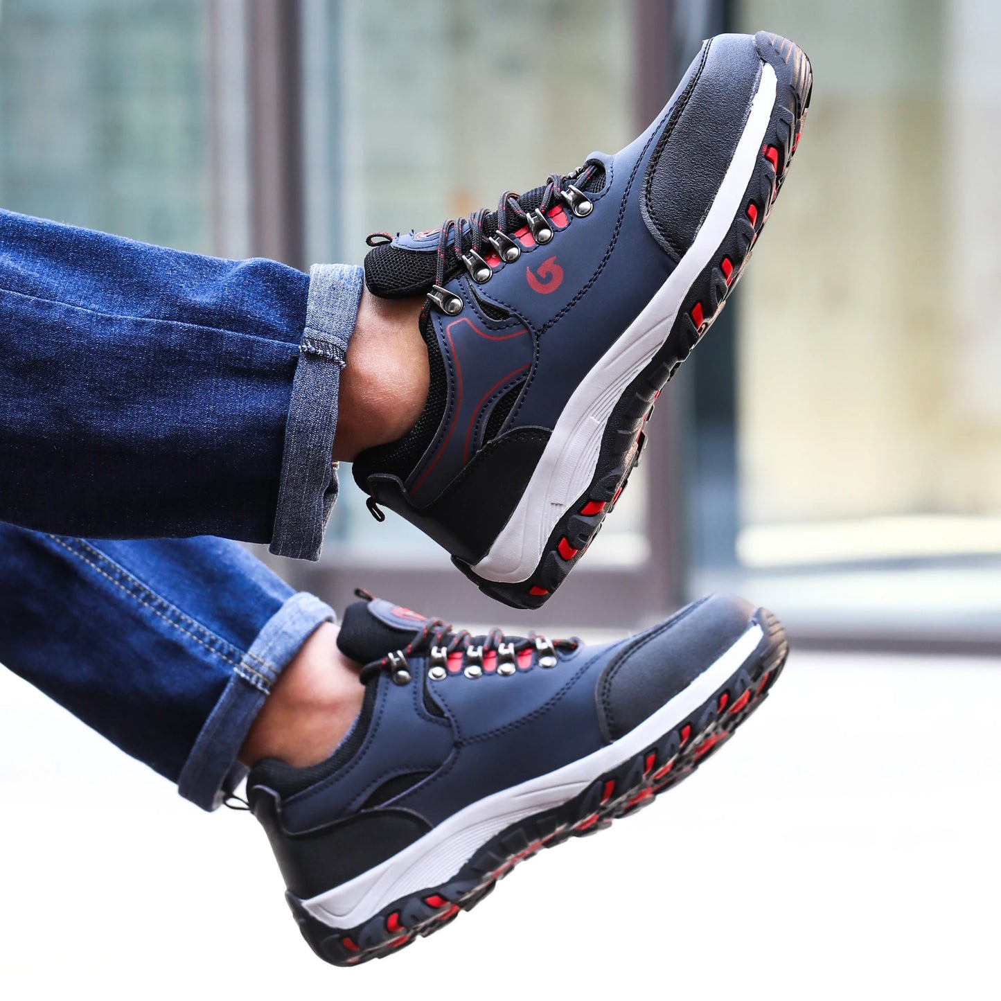 Men Work Boots Puncture-Proof Work Safety Shoes Protective Working Shoes Male Footwear Security Sneakers