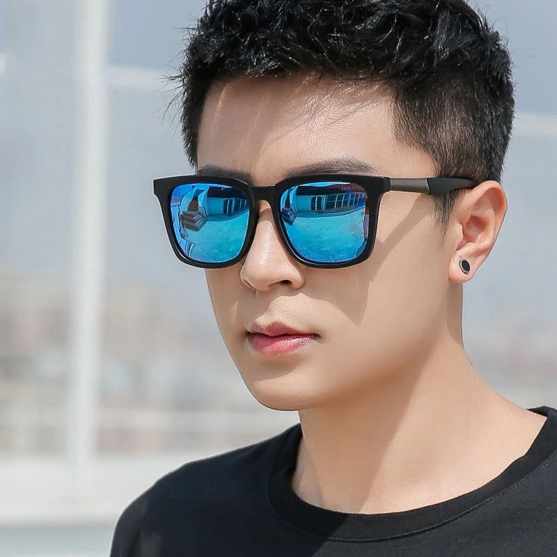 Men UV400 Driving Sunglasses with Mercury Reflective Lens