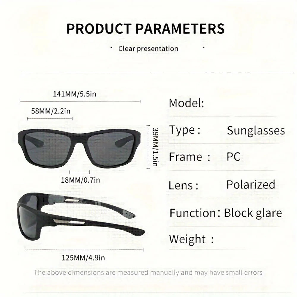 2PCS Polarized UV Sunglasses – Anti-Glare Summer Shades for Travel & Driving