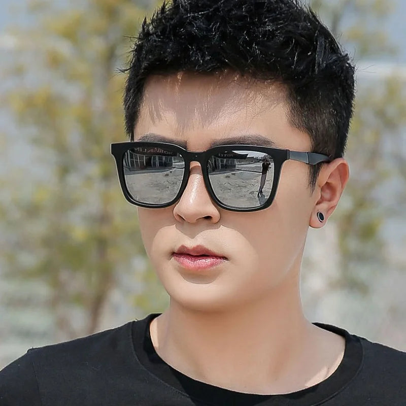 Men UV400 Driving Sunglasses with Mercury Reflective Lens
