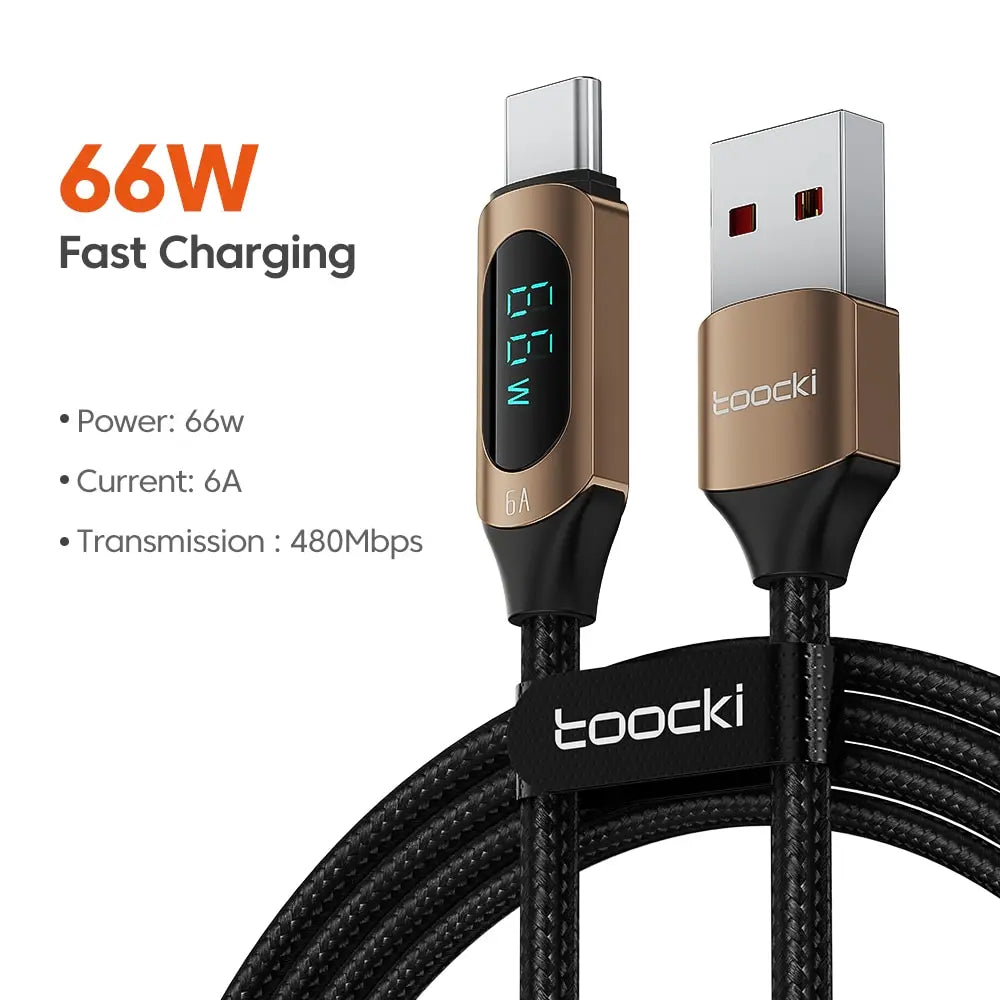 100W USB-C to USB-C PD Fast Charging Cable for MacBook iPad Xiaomi POCO