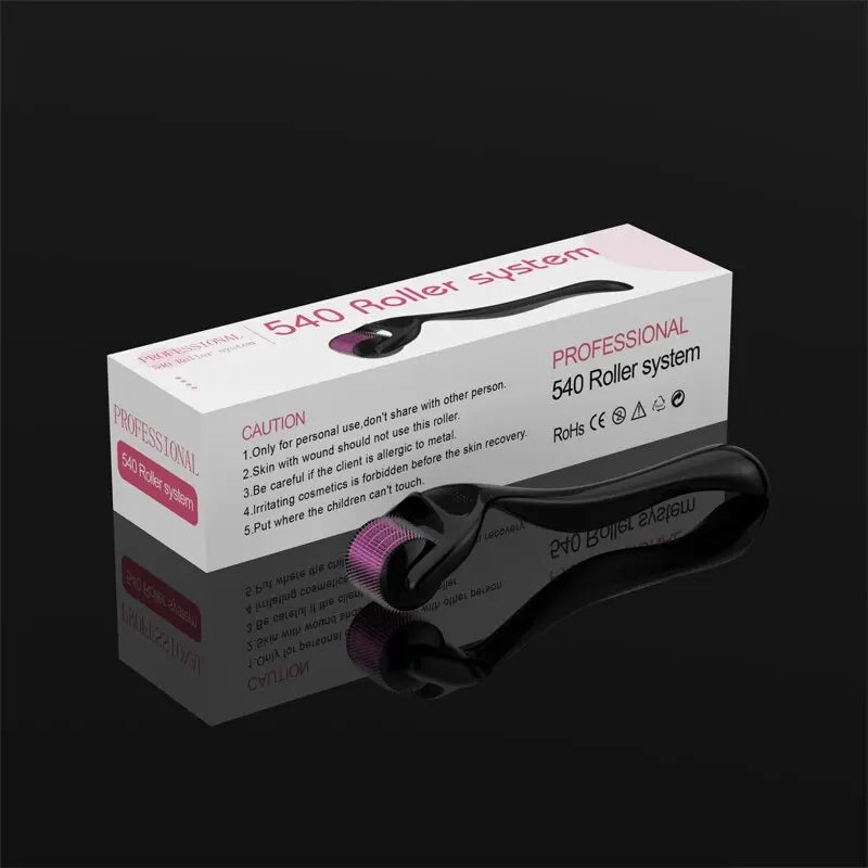 Professional 540 Derma Roller Microneedle Skin Care Massage Tool