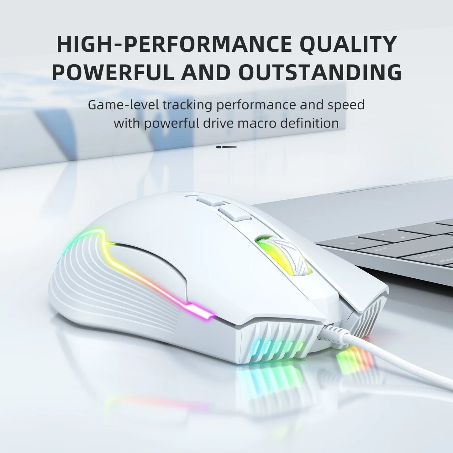 RGB Gaming Headset with Mic for PC Gamer Esports Over-Ear Headphones