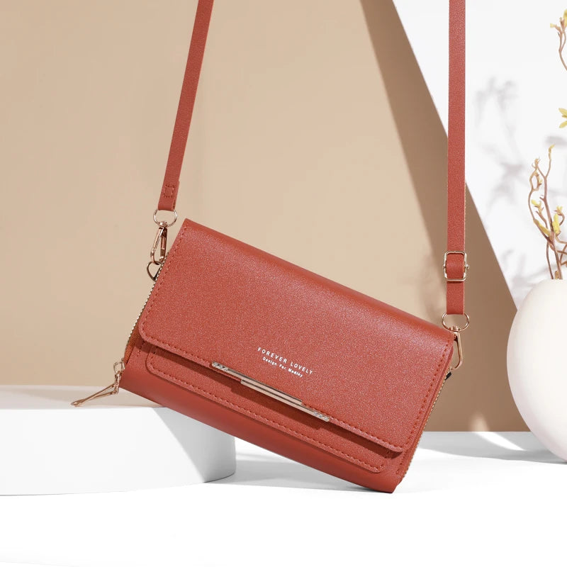 PU Leather Women's Handbag Large Shoulder Crossbody Bag Phone Purse
