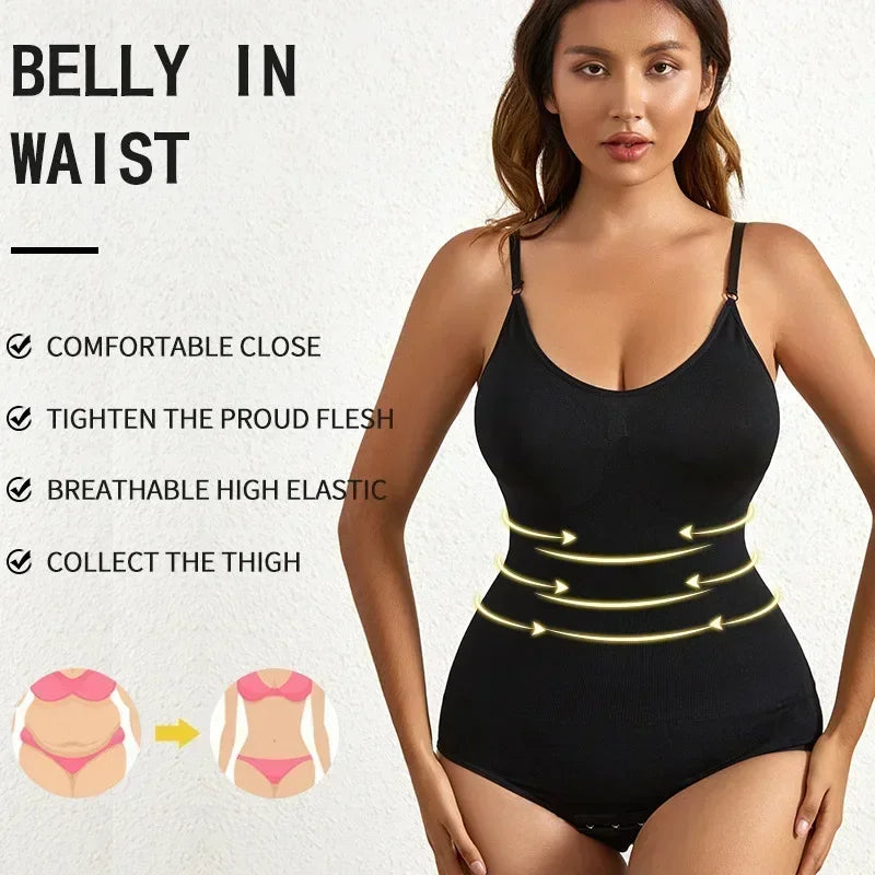 Women's Seamless Shapewear Bodysuit Tummy Control & Butt Lifting Suit