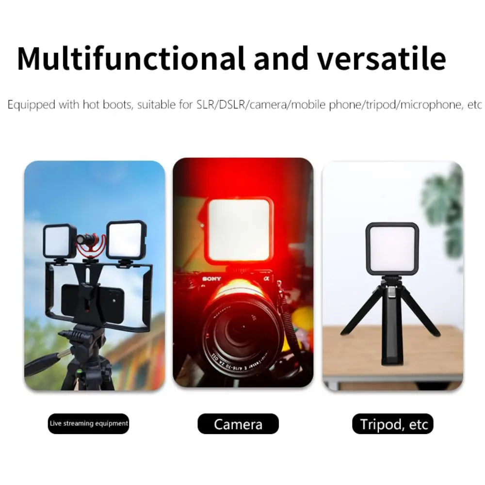 Mini RGB LED Fill Light Portable Adjustable Pocket Lamp for Live Photography