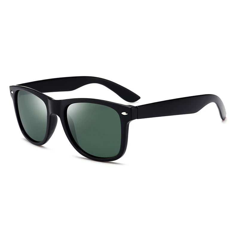Classic Polarized Square Sunglasses Unisex Retro Anti-Glare UV400 Shades