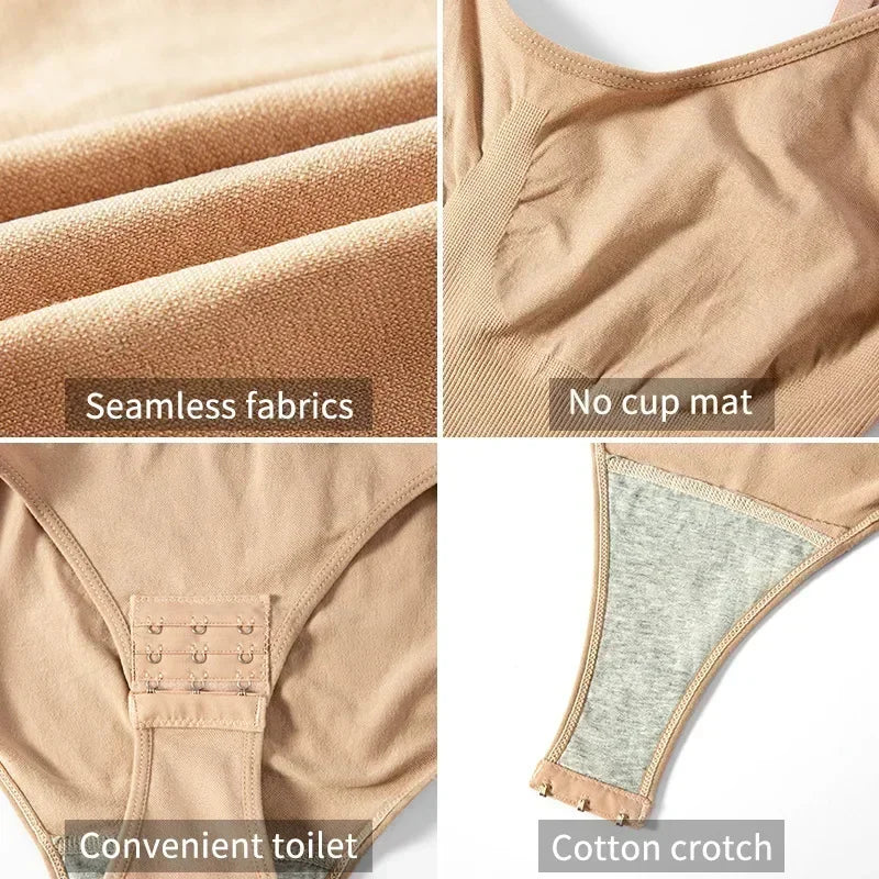 Women's Seamless Shapewear Bodysuit Tummy Control & Butt Lifting Suit