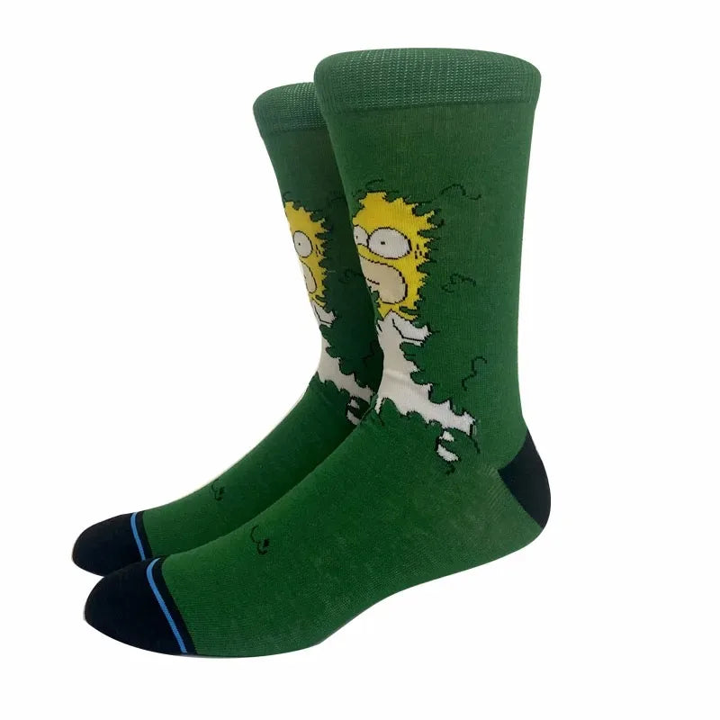 2 Pair Anime Knee-High Socks Hip Hop Harajuku Cosplay Unisex