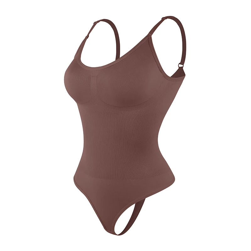 Women's Smoothing Bodysuit Shapewear – Thong Full Body Slimmer Faja