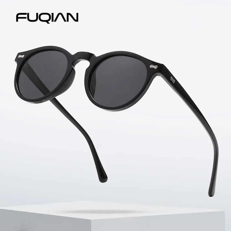 Retro Round Polarized Sunglasses –Vintage UV400 Shades for Men & Women