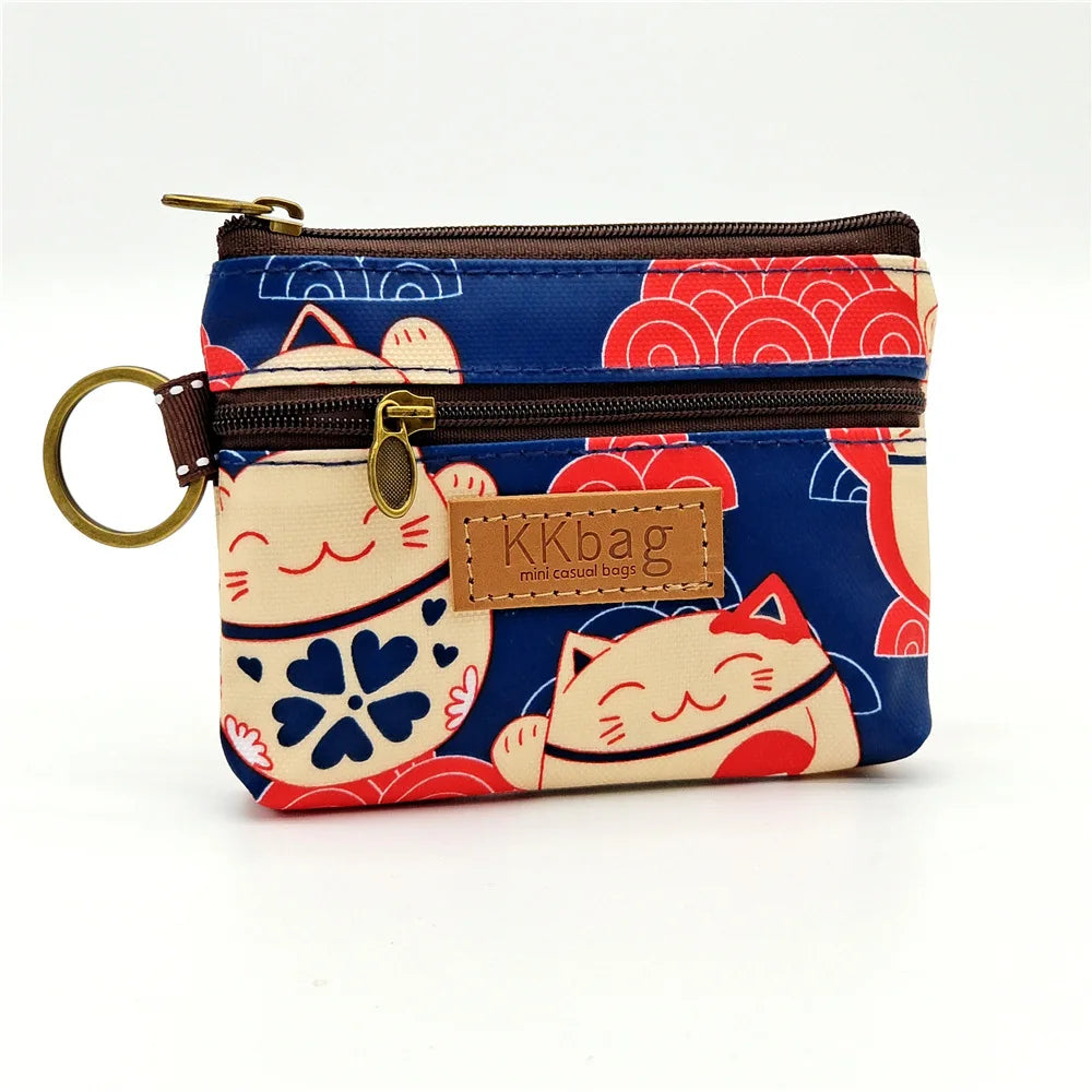 Cute Animal Zipper Wallet Small Coin Purse & Card Holder for Students & Women
