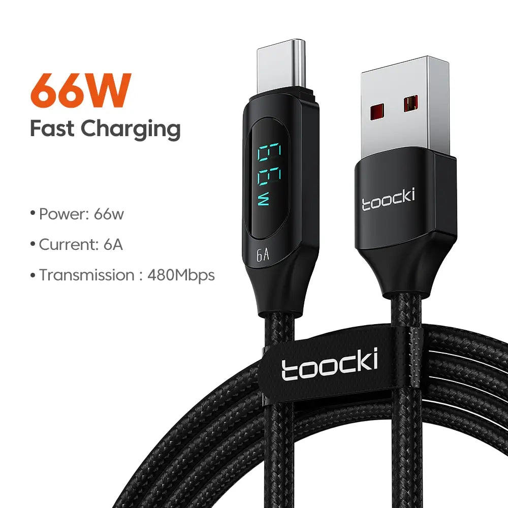 100W USB-C to USB-C PD Fast Charging Cable for MacBook iPad Xiaomi POCO