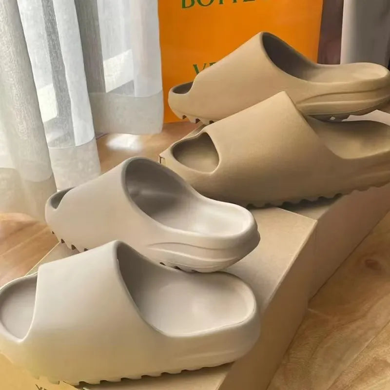 Coconut Cloud Slippers Thick Sole Non-Slip Soft Sandals for Summer Wear