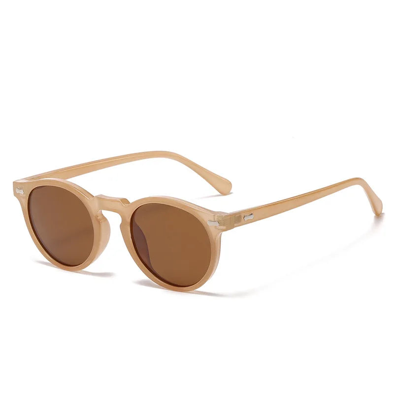 Retro Round Polarized Sunglasses –Vintage UV400 Shades for Men & Women