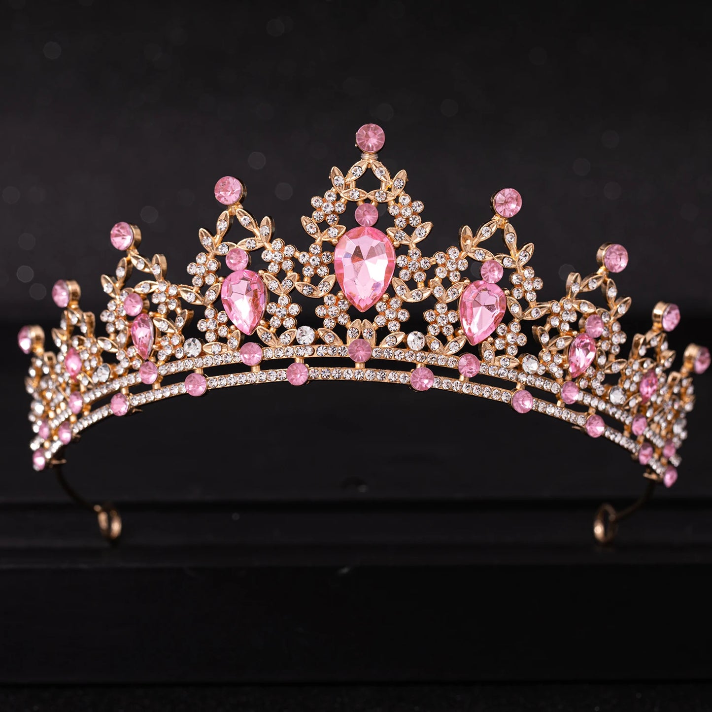 Crystal Bridal Tiara Silver Wedding Crown Diadem Headpiece Hair Jewelry