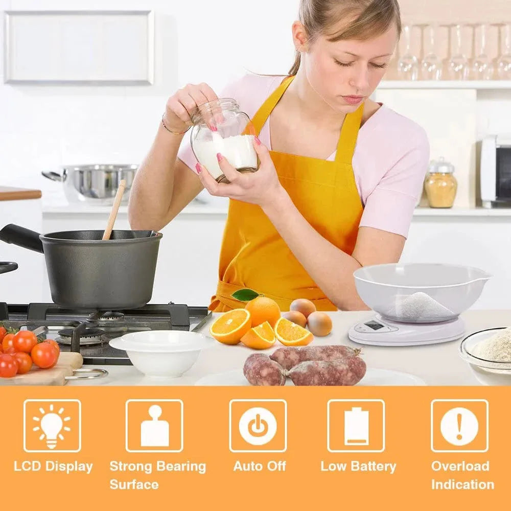 Portable Digital Scale LED Electronic Scales Postal Food Measuring Weight Kitchen LED Electronic Scales