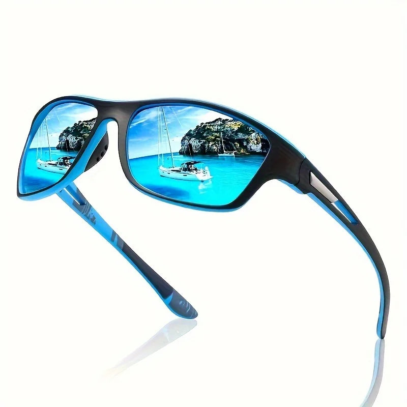2 Pairs Polarized Wrap Sunglasses Outdoor Sport & Driving Shades Unisex