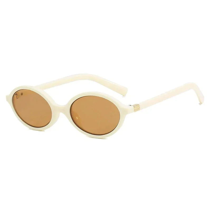 Small Oval Leopard Frame Fashion Glasses for Women Decorative Eyewear