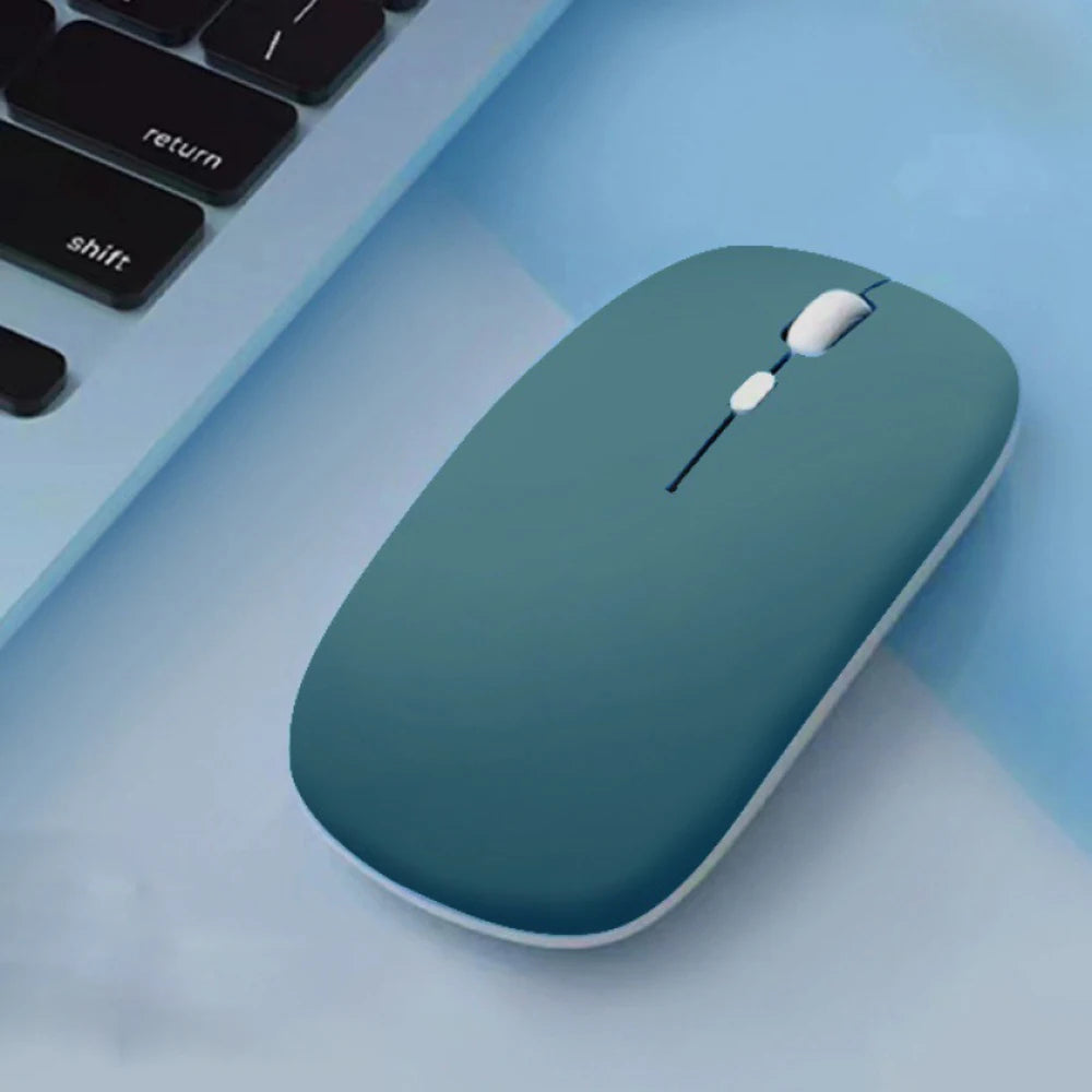 Silent Bluetooth Wireless Mouse Noiseless Optical Mice for Laptop & iPad