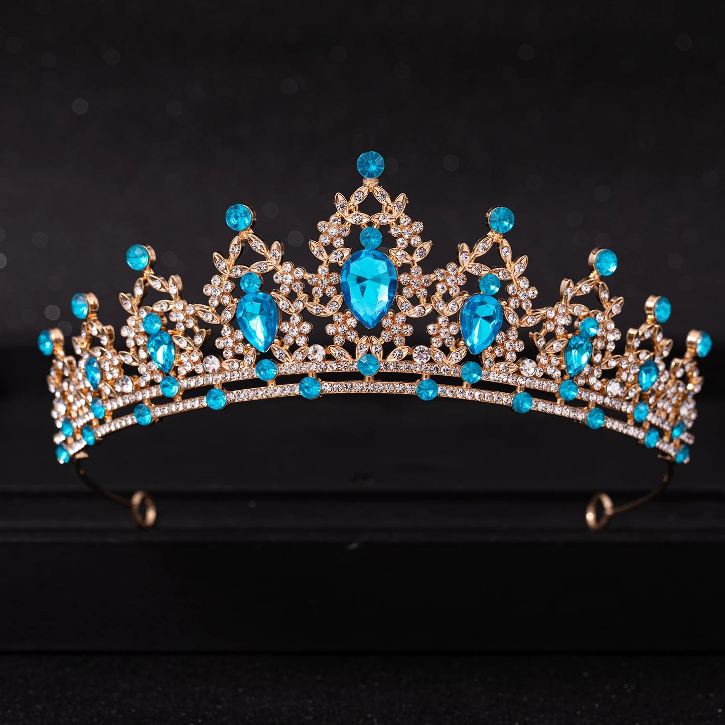 Crystal Bridal Tiara Silver Wedding Crown Diadem Headpiece Hair Jewelry