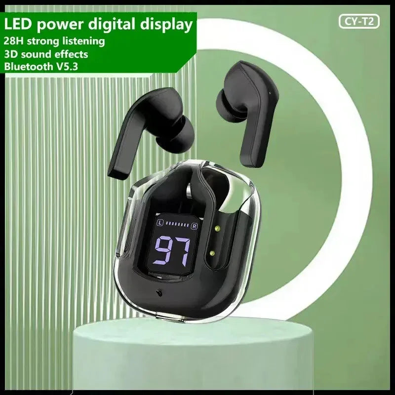 Original T2 Wireless Earphones Bluetooth, HiFi Stereo, LED Display, for Xiaomi