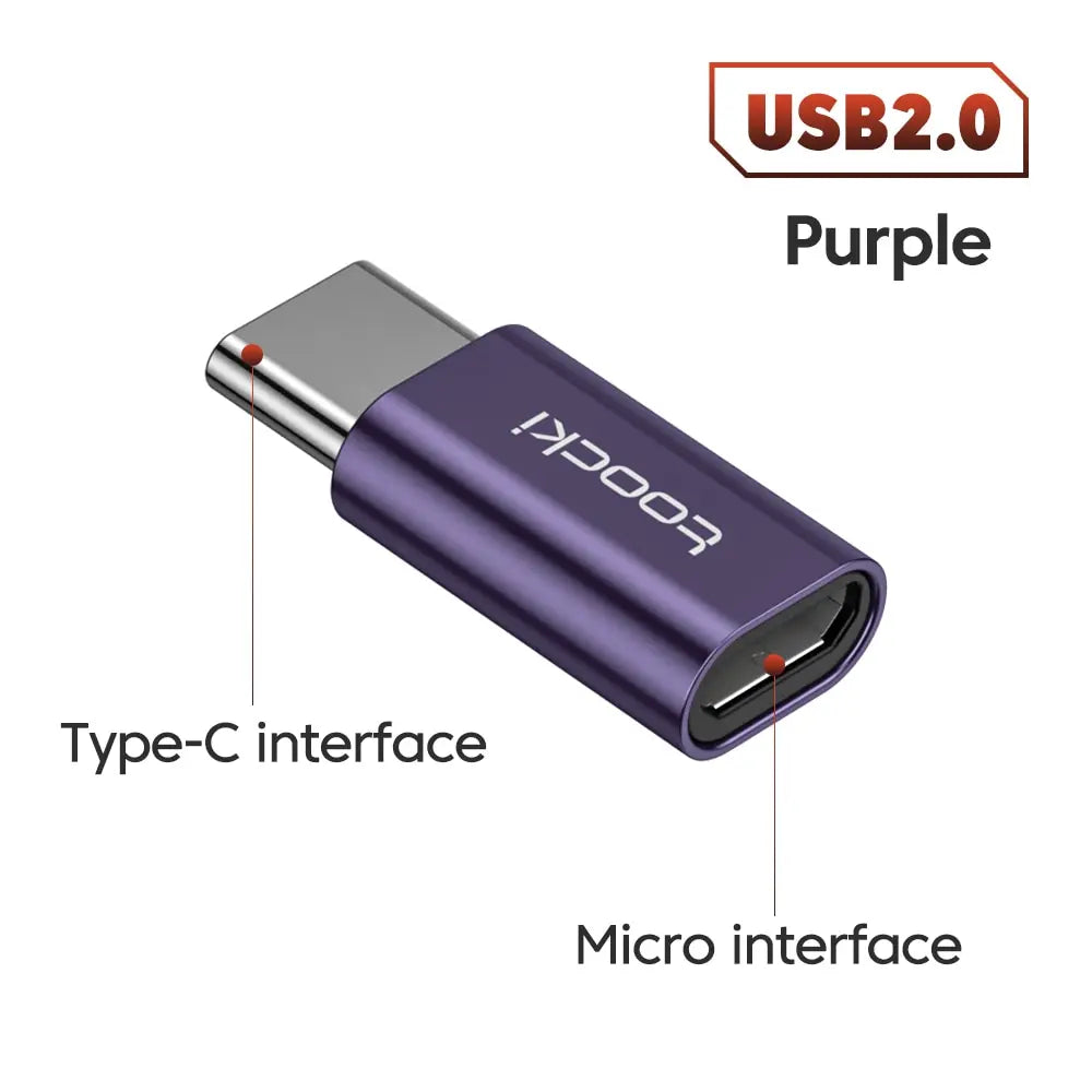 USB 3.0 to Type-C Adapter Micro to USB 2.0 OTG Converter for MacBook Samsung"