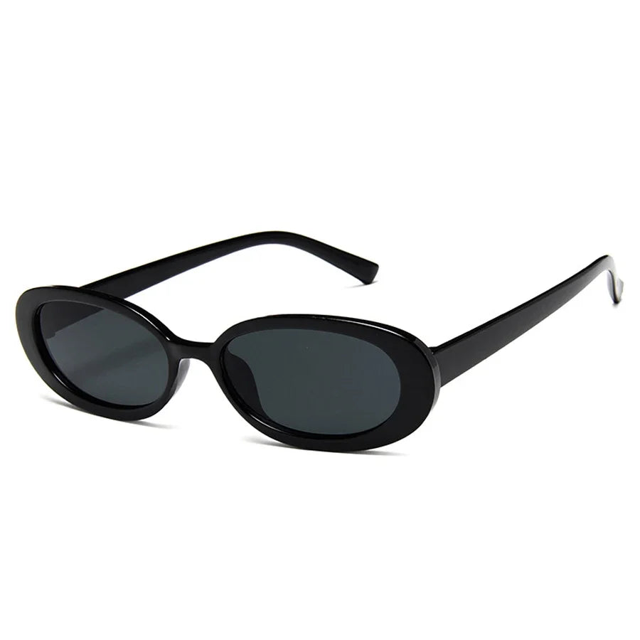 Retro Oval Sunglasses Unisex Metal Frame UV400 Classic Outdoor Eyewear