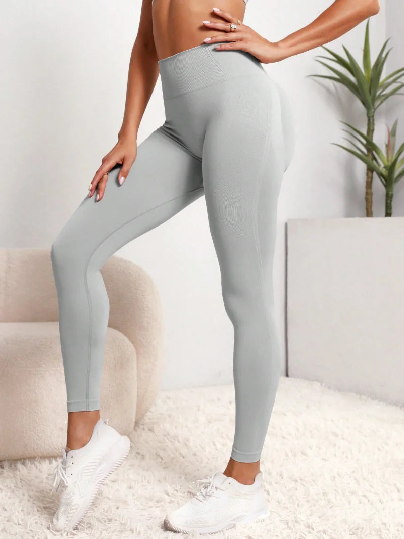 Women's Seamless Gym Leggings – High Waist Stretch Yoga Fitness Pants