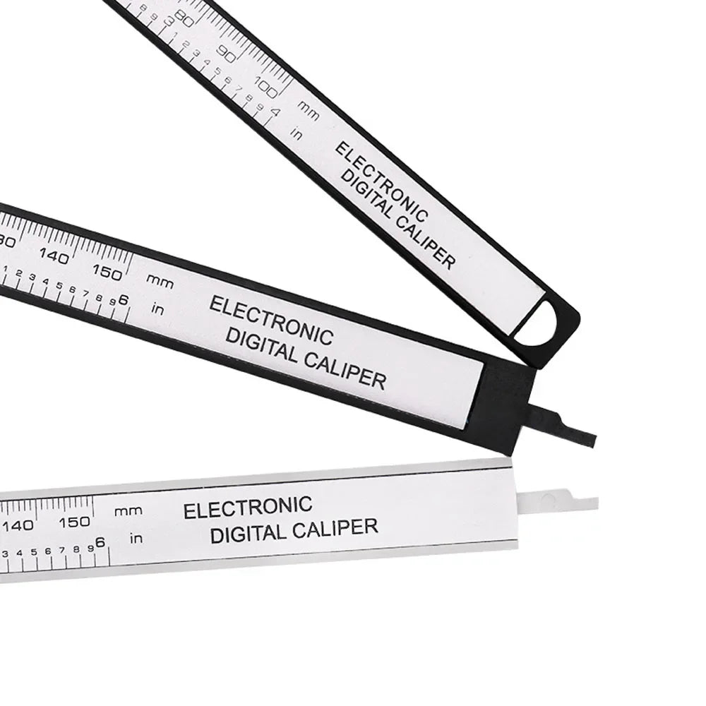 150mm/100mm Electronic Digital Caliper Carbon Fiber Vernier Micrometer Measuring Tool"
