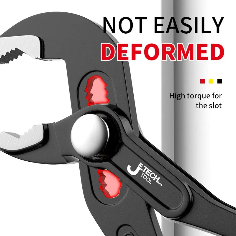 Adjustable Water Pump Pliers –Quick-Release Pipe Wrench Hand Tool