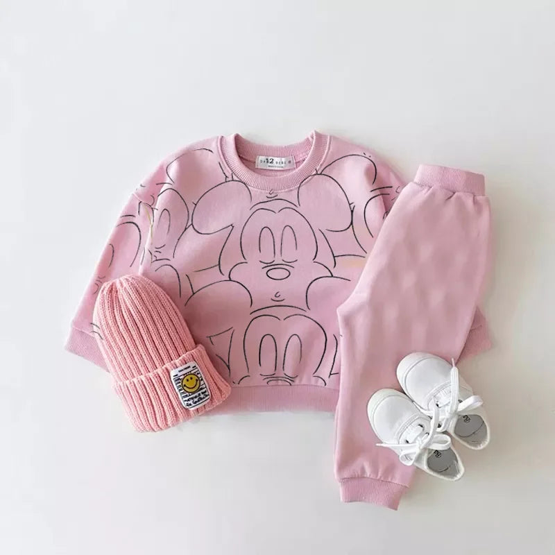 Baby Boy Girl Cartoon Tracksuit Summer T-Shirt & Shorts Outfit Set
