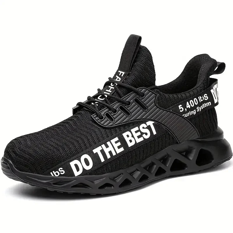 Unisex Steel Toe Safety Work Shoes Lightweight Anti-Puncture Sneakers