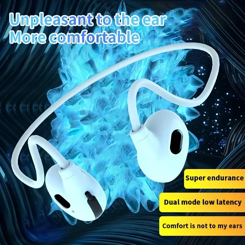 Open-Ear Bluetooth 5.3 Sport Headphones Air Conduction Wireless w/Mic