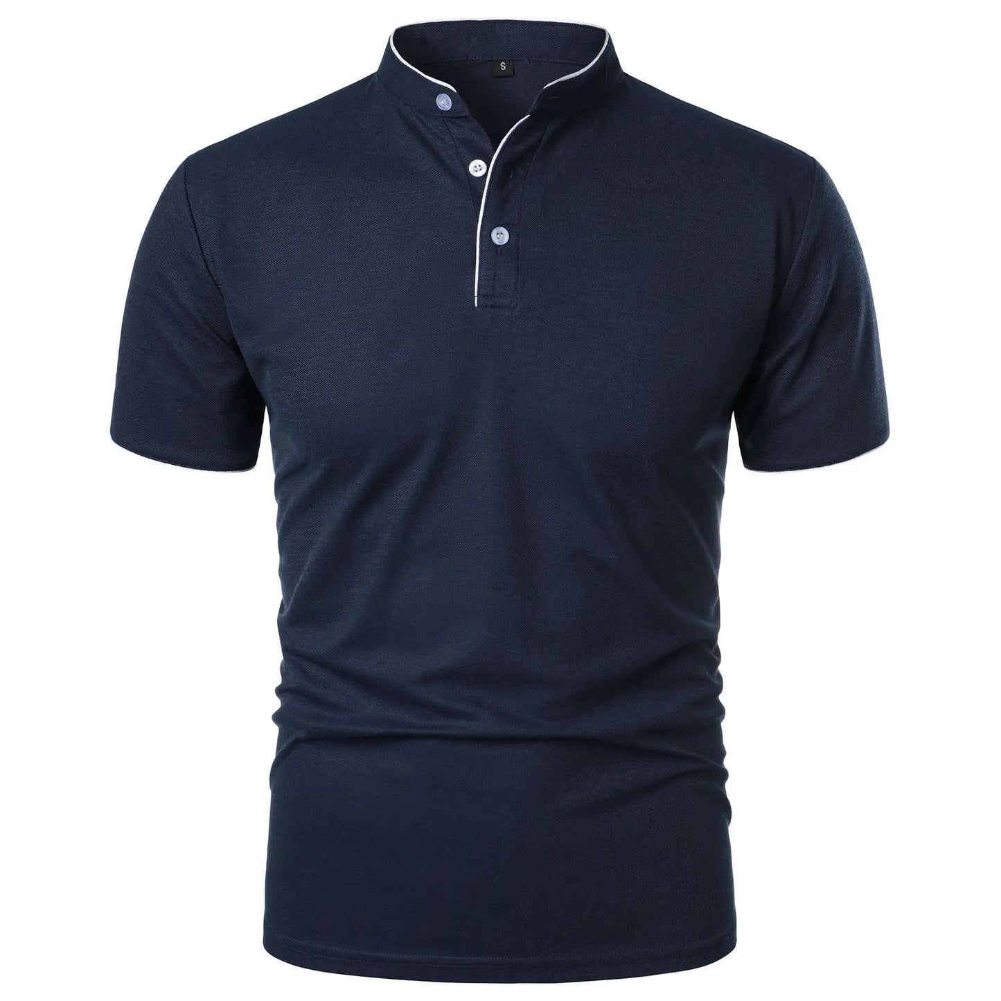 Men's Summer Polo Shirt Short Sleeve, Solid Color, Casual, Trendy, Breathable, Loose Fit