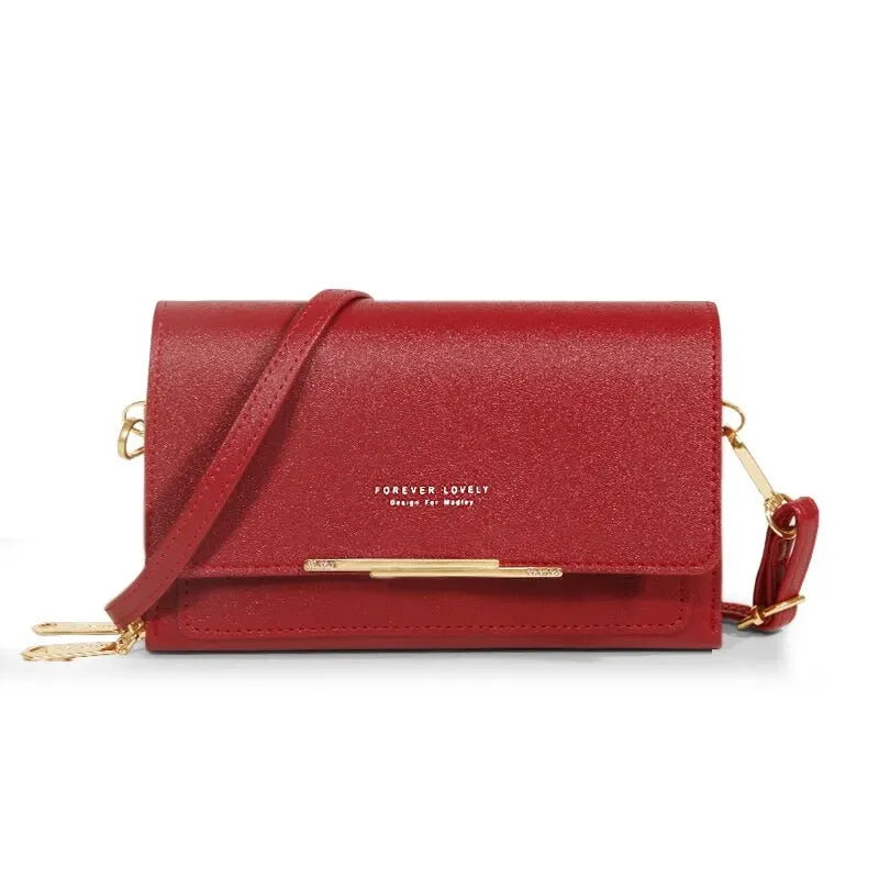 PU Leather Women's Handbag Large Shoulder Crossbody Bag Phone Purse