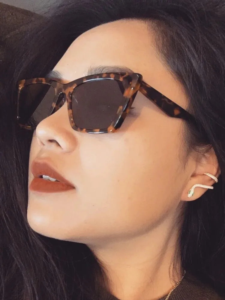 Vintage Cat Eye Sunglasses – Small Square Frame UV400 Shades for Women