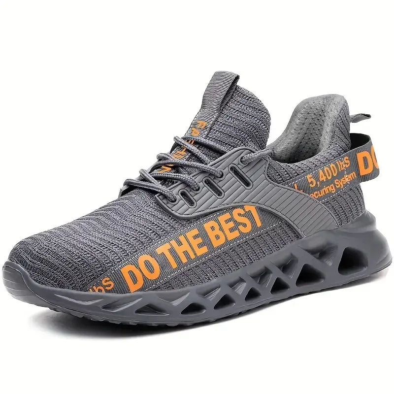Unisex Steel Toe Safety Work Shoes Lightweight Anti-Puncture Sneakers