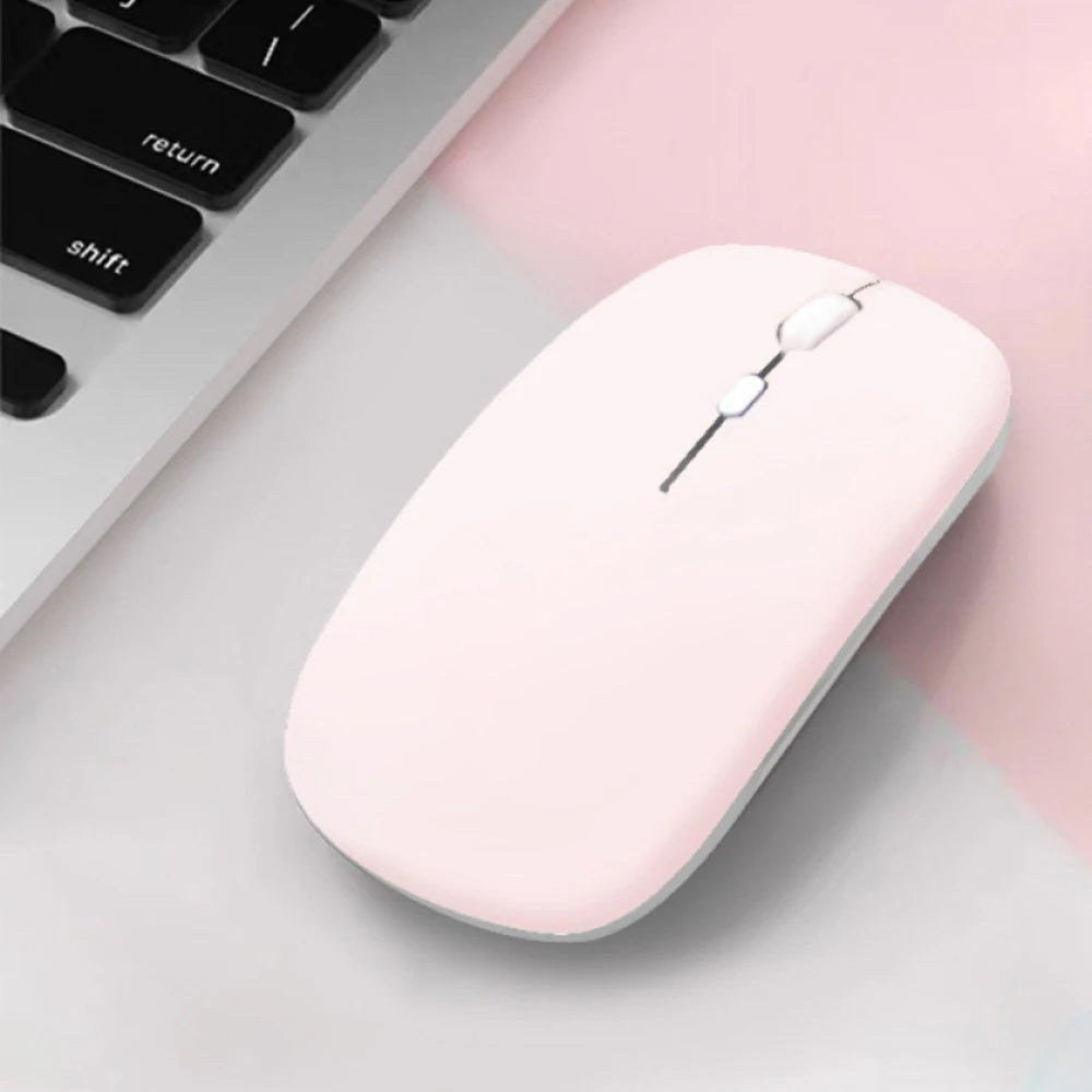 Silent Bluetooth Wireless Mouse Noiseless Optical Mice for Laptop & iPad