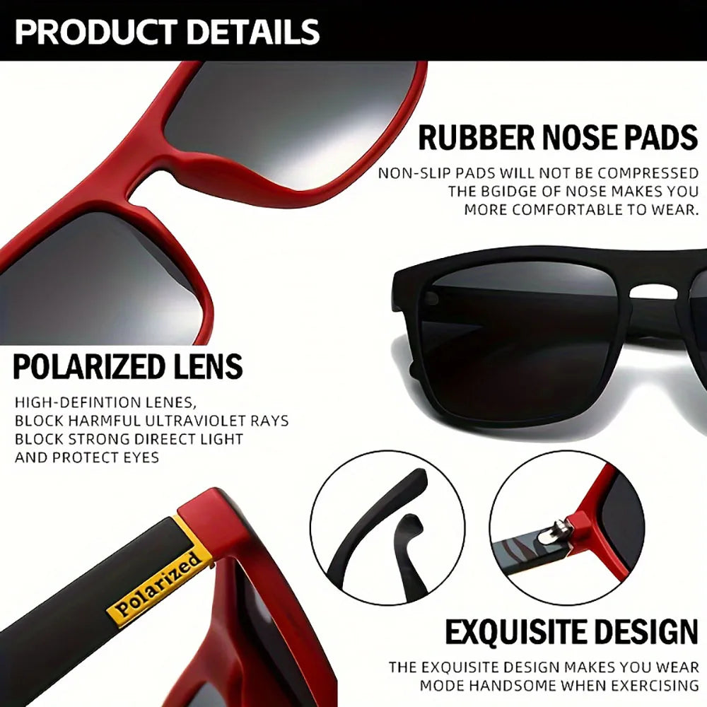 2PCS Polarized UV Sunglasses – Anti-Glare Summer Shades for Travel & Driving