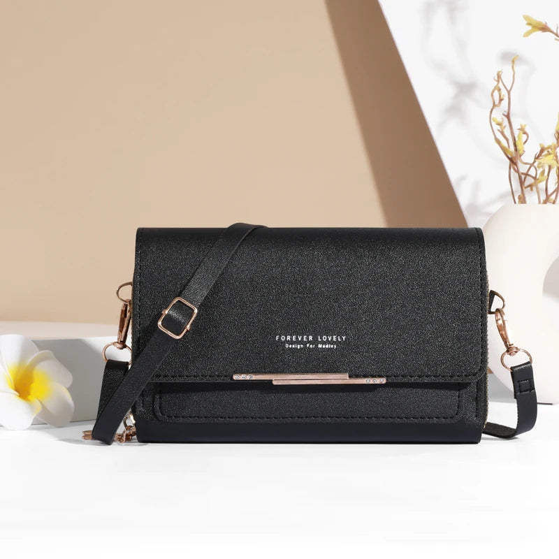 PU Leather Women's Handbag Large Shoulder Crossbody Bag Phone Purse