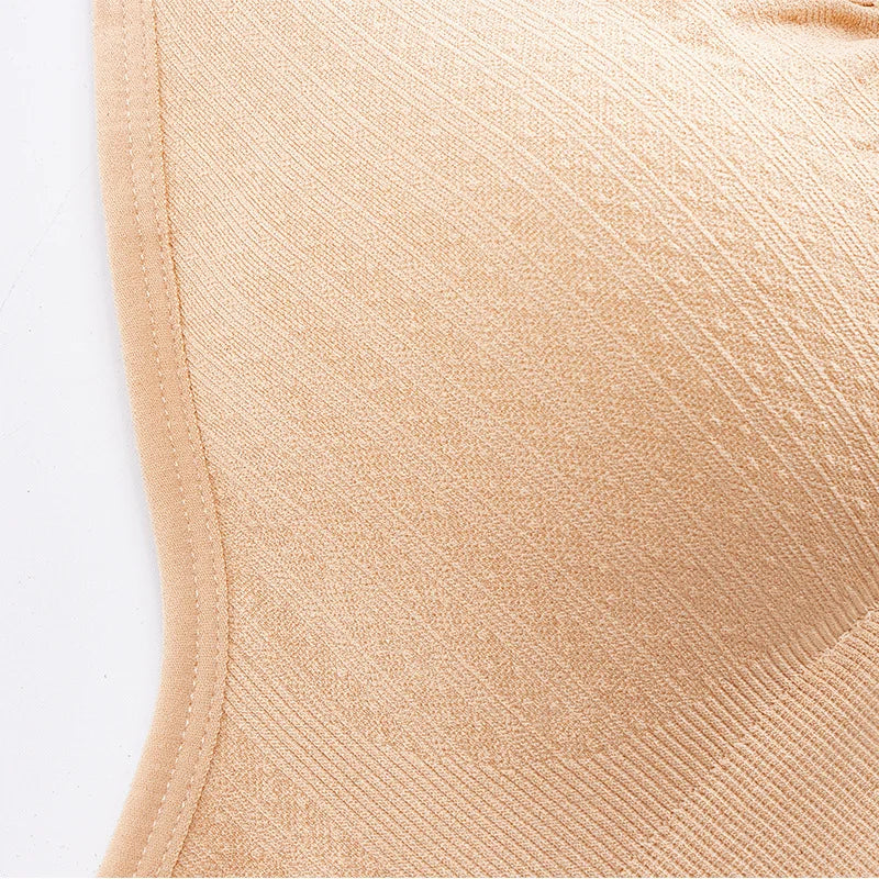 Seamless Nursing Bra – Front Buckle Maternity Push-Up Bra for Breastfeeding
